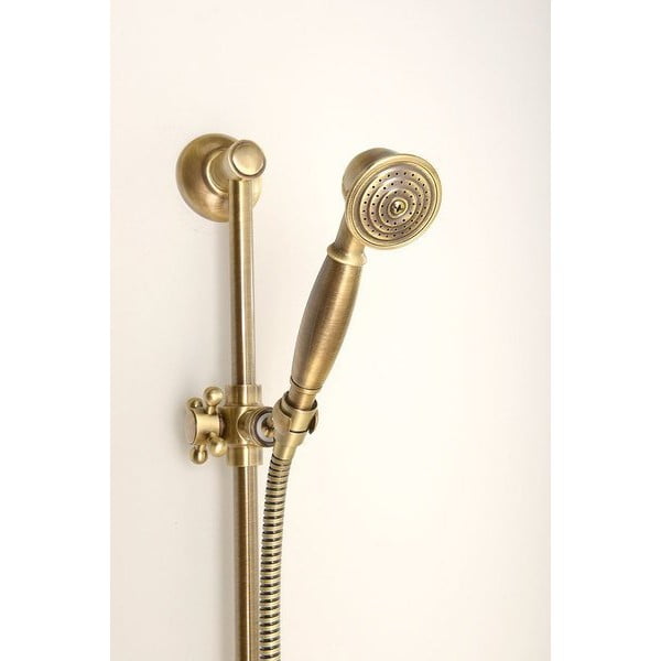 Стенна месингова душ релса  в в бронзов цвят цвят с подвижен държач 67 cm Antea – Sapho-image-4