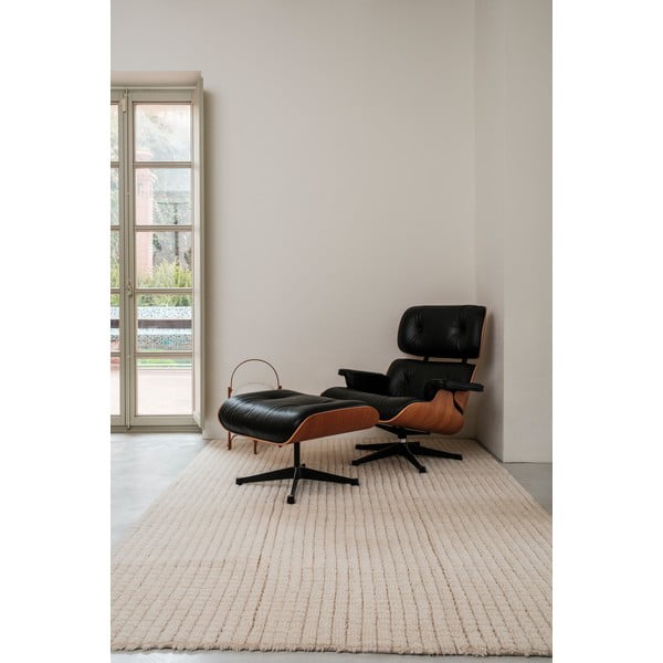 Ръчно изработен бежов вълнен килим подходящ за пране 80x140 cm Unexpected Wool – Lorena Canals-image-2