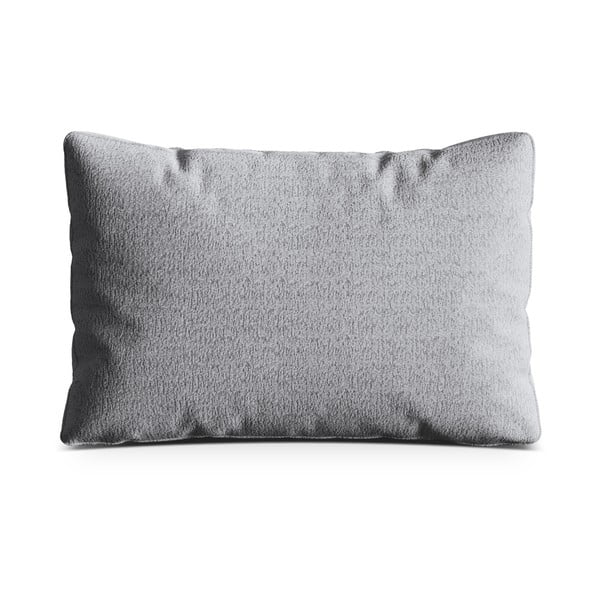 Светлосива възглавница за диван от прежда с примки от букле Kemi – Cosmopolitan Design