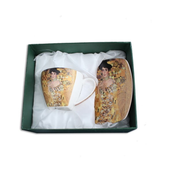 Gustav Klimt - hrnek s podšálkem Adele-image-1