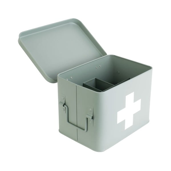 Метален шкаф за лекарства в ментовозелен цвят Медицина, ширина 21,5 cm - PT LIVING-image-3