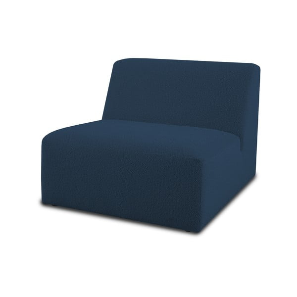 Тъмносин модулен диван от букле (среден модул) Roxy – Scandic-image-1