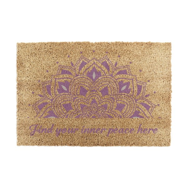 Изтривалка от кокосови влакна 40x60 cm Find Your Inner Peace – Artsy Doormats