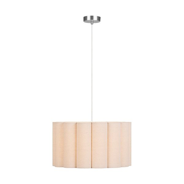 Бежово ленено висящо осветително тяло ø 45 cm Watton – House Nordic-image-2