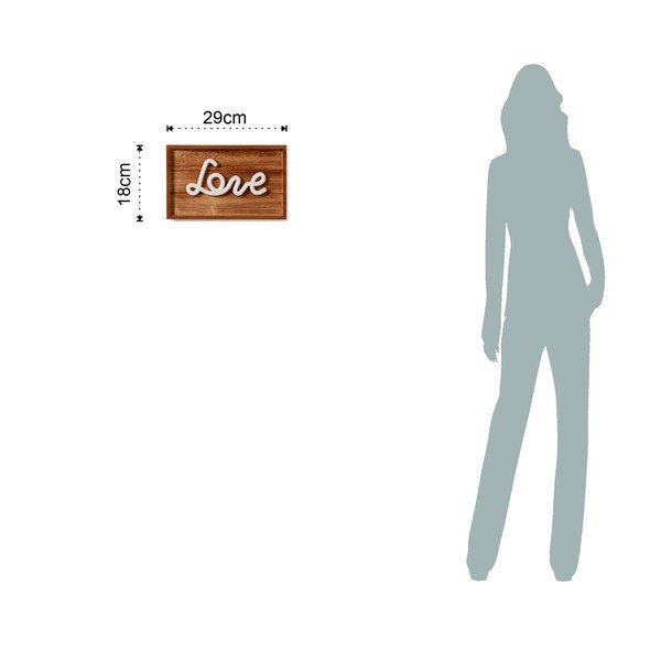 Лека дървена декорация Love - Tomasucci-image-2