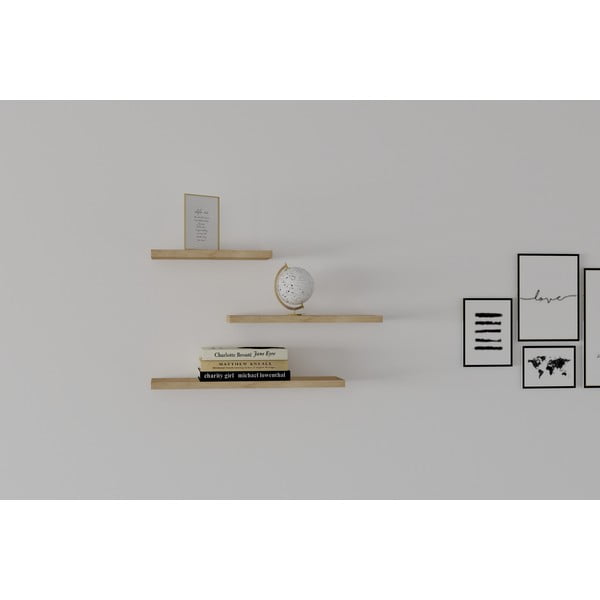 Рафтове в дъбов декор в комплект от 3 Leila - Kalune Design-image-3