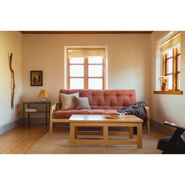 Разтегателен диван горчица 204 cm Grab Carob - Karup Design-image-1