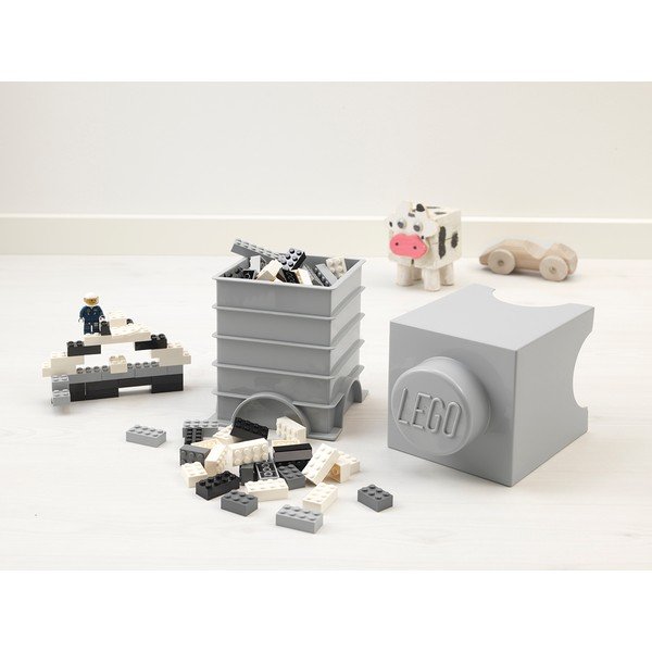 Детска сива кутия за съхранение Cuboid - LEGO®-image-1