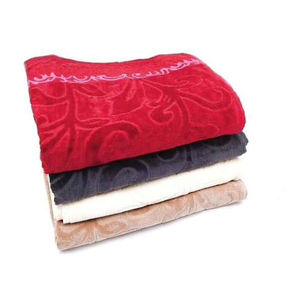 Червена памучна хавлиена кърпа 70x140 cm Skyline – JAHU collections-image-2