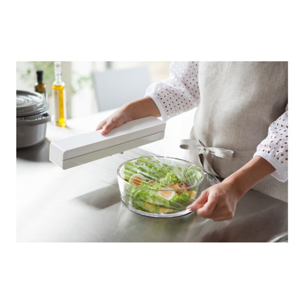 Бял магнитен държач за кухненски фолиа Tower - YAMAZAKI-image-1