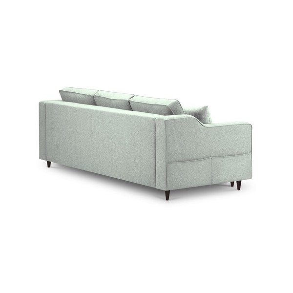 Светлозелен триместен разтегателен диван с място за съхранение Narcisse - Mazzini Sofas-image-4