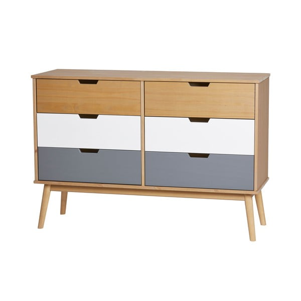 Скрин от масивна борова дървесина , ширина 120 см Cusco - Marckeric-image-2