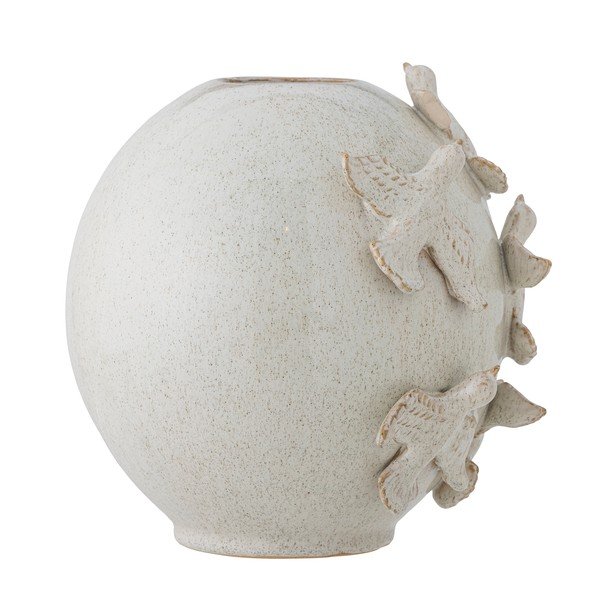 Кремава глинена ваза (височина 25 cm) Abira – Bloomingville-image-4