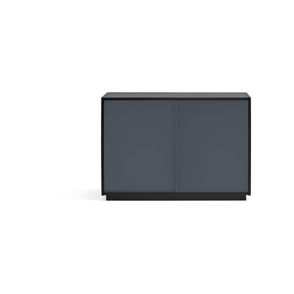 Черен нисък скрин с чекмеджета 100x70 cm Doric - Teulat-image-4