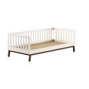 Бежово детско легло 90x200 cm от масивен бор с включена подматрачна рамка Sezane – Vipack