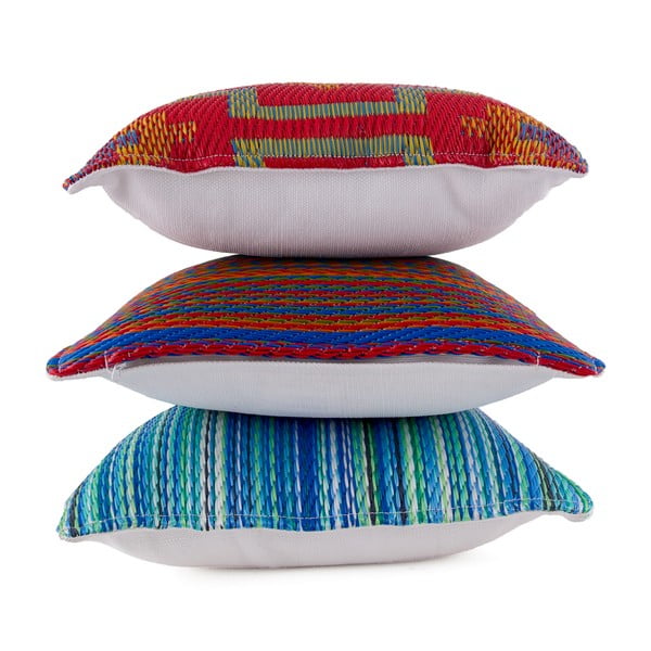 Černo-bílý venkovní polštář Fab Hab Kilimanjaro Black, 51 x 51 cm-image-3