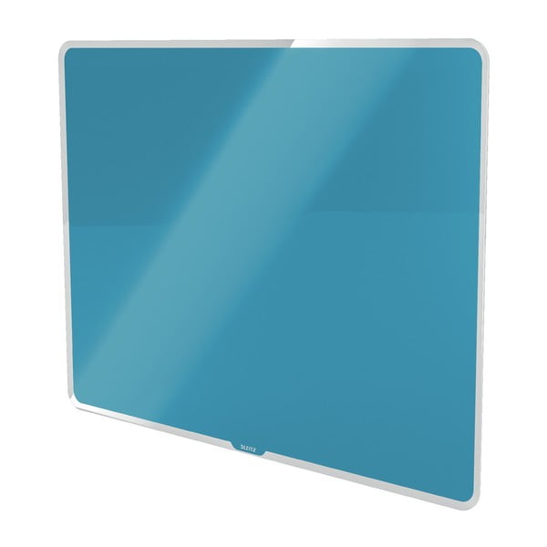 Магнитна дъска от синьо стъкло , 80 x 60 cm Cosy - Leitz