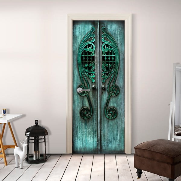 Tapeta na dveře v roli Bimago Emerald Gates, 90 x 210 cm