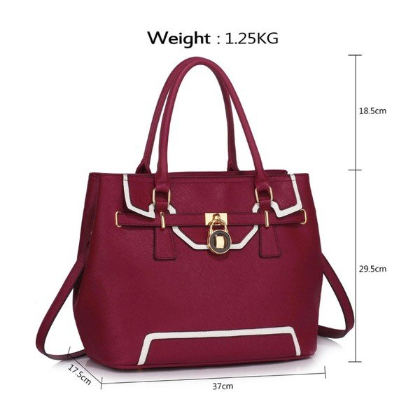 Kabelka L&S Bella Burgundy-image-3