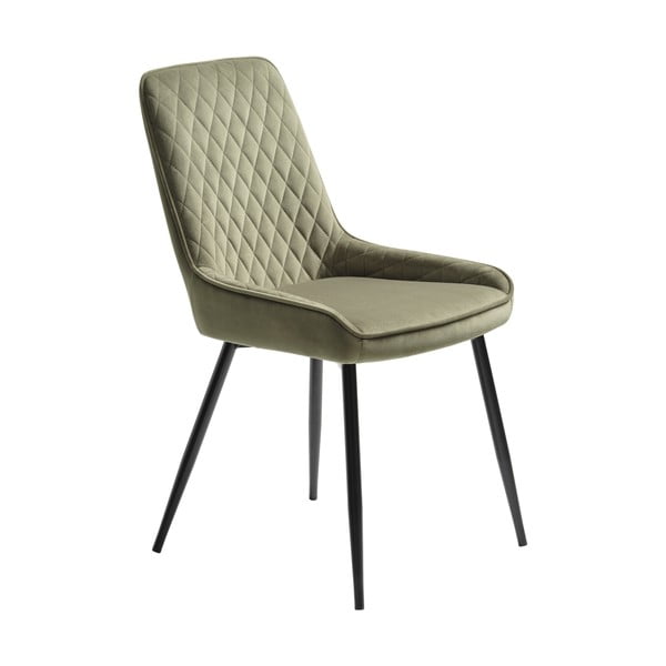 Зелен кадифен стол за хранене Milton - Unique Furniture