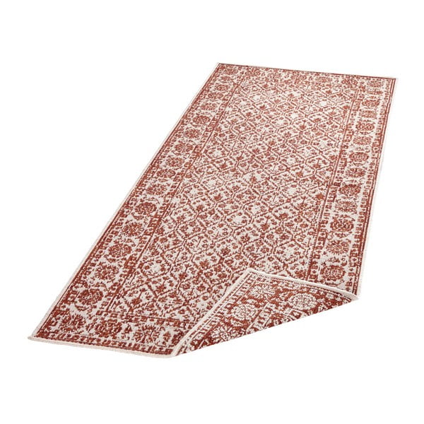 Červený vzorovaný oboustranný koberec vhodný i na ven bougari Curacao, 80 x 150 cm-image-2