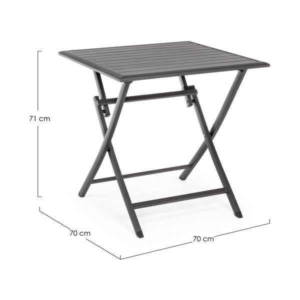Алуминиева градинска масичка 70x70 cm Elin – Bizzotto-image-3