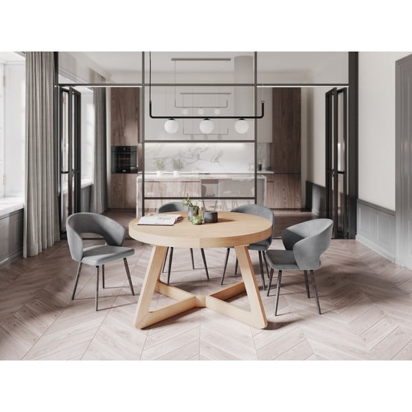 Сгъваема маса с дъбови крака, ø 130 cm Bodil - Windsor & Co Sofas-image-1