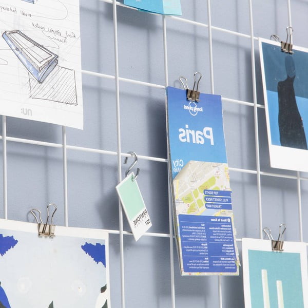 Бяла метална дъска за напомняне, 50 x 70 cm - Evila Originals-image-4