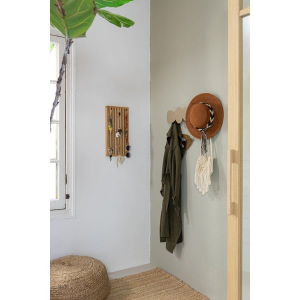 Бежова метална стенна закачалка 58 cm Tumulo – Spinder Design-image-3