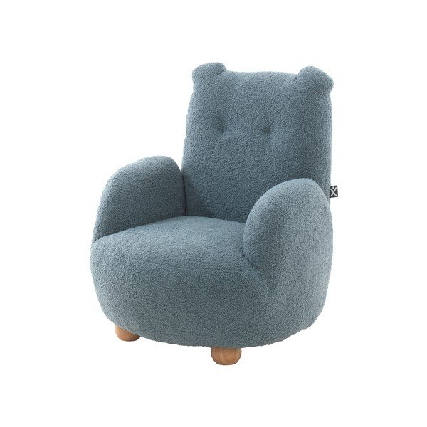 Син детски стол от букле Rocky – Vipack