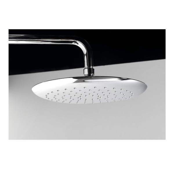 Месингов душ комплект в лъскаво сребристо с термостатен смесител с душ глава и ръчен душ 131 cm Solaris – Sapho-image-4