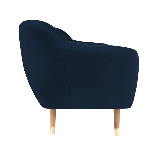 Диван от тъмносиньо кадифе , 158 см Benito - Mazzini Sofas-image-3