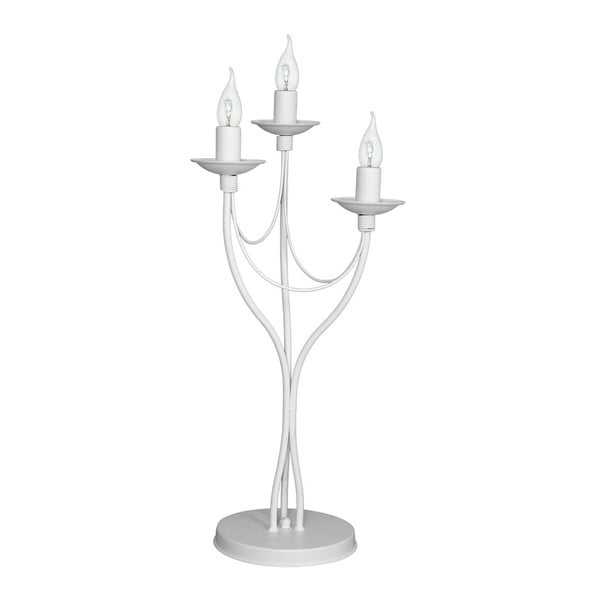 Бяла настолна лампа Spirit, височина 63 cm - Glimte