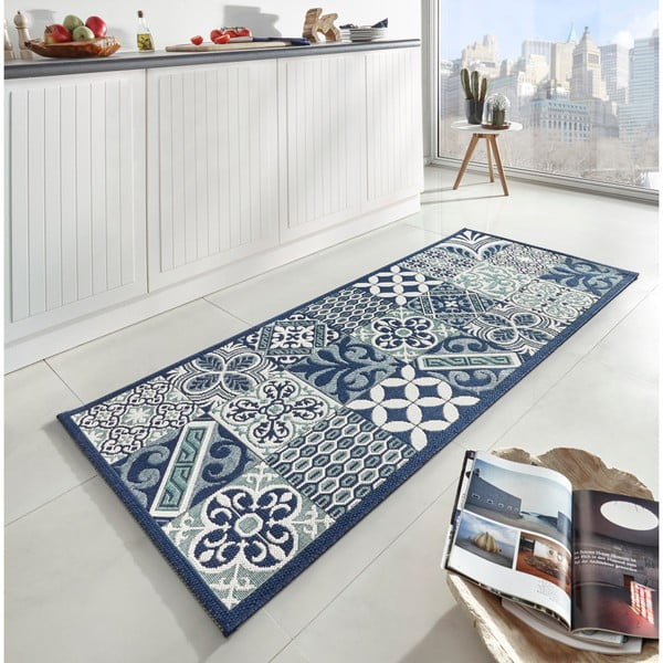 Синя пътека с акцент, 80 x 200 cm Soho - Zala Living-image-1