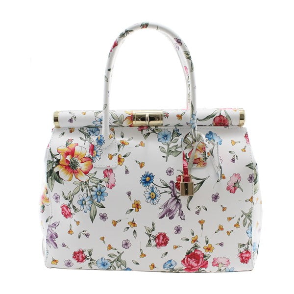 Кожена чанта с цветя Daisy - Chicca Borse