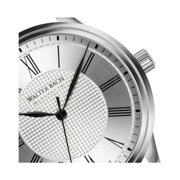 Мъжки часовник с черна каишка от естествена кожа Marrio - Walter Bach-image-4