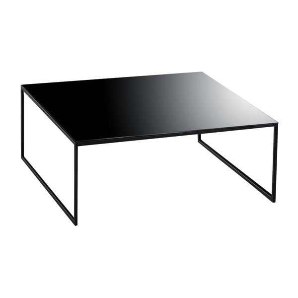 Černý konferenční stolek s černým sklem Hans Hansen Less 