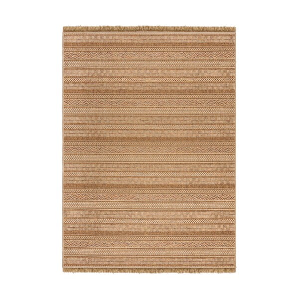Външен килим в естествен цвят 120x170 cm Farah Stripe – Flair Rugs