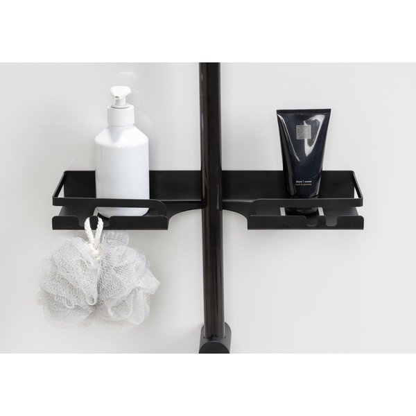 Черна неръждаема стомана, самоносеща се полица за баня Altarella - Wenko-image-1