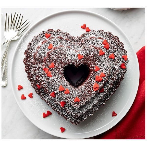 Форма за торта с карамел , 2,8 л Heart - Nordic Ware-image-3