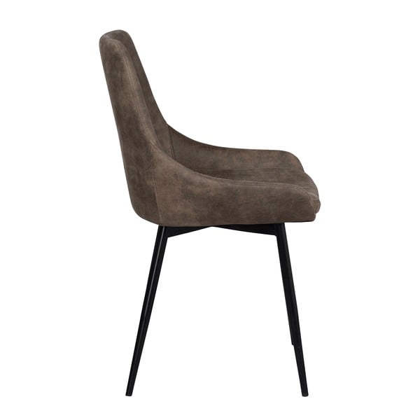 Кафяви трапезни столове в комплект от 2 бр. Sierra – Rowico-image-3