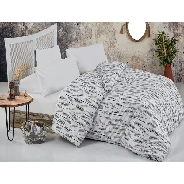 Бяло памучно спално бельо за двойно легло 200x200 cm Asir - Mijolnir