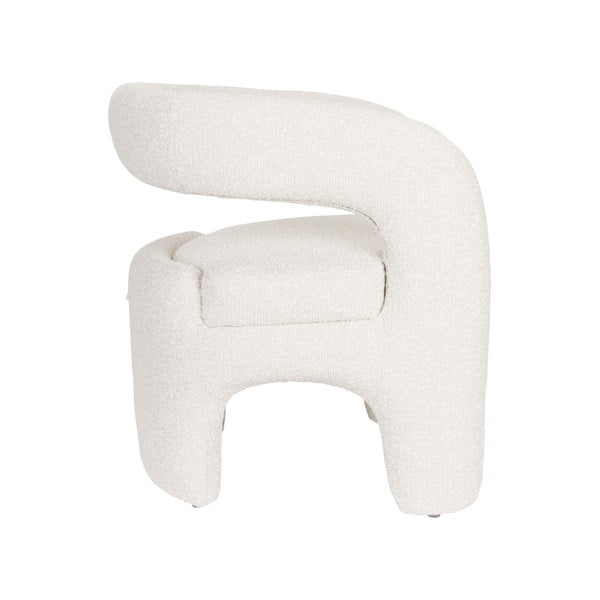 Бяло кресло от букле Nova – White Label-image-3