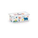 Бяла пластмасова детска кутия за съхранение 34x19x12 cm C Box Style – KIS