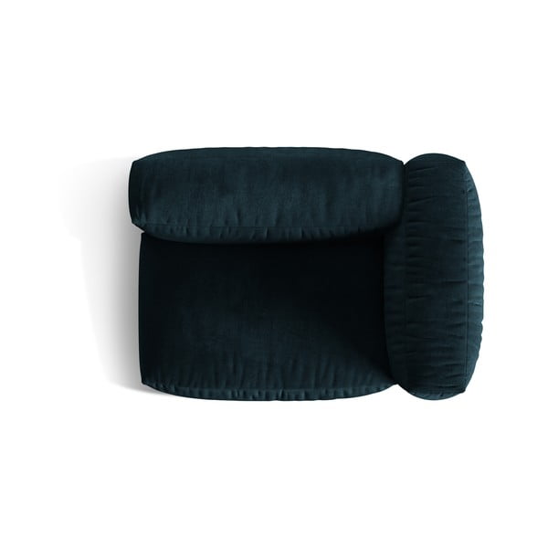 Тъмносин кадифен модул за диван (десен ъгъл) Martina – Micadoni -image-3