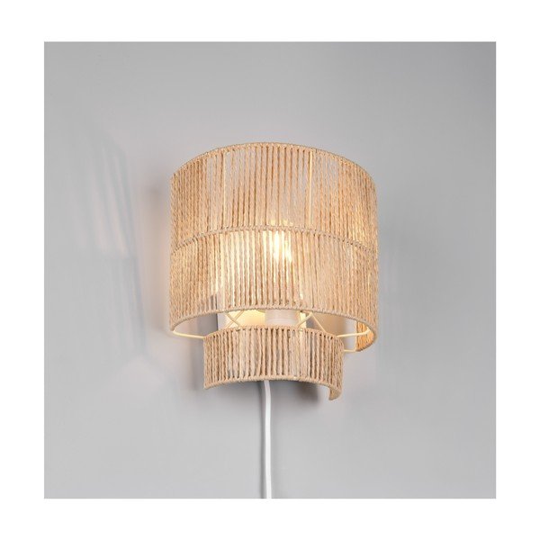 Стенна лампа с USB в естествен цвят Satna – Reality-image-1