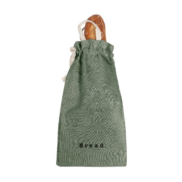 Торба за хляб с ленена чанта Зелен мъх, височина 42 cm - Really Nice Things