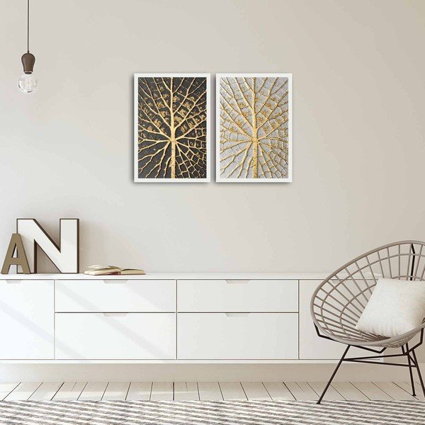 Картина от две части Home Leaves, 72 x 50 cm - Alpha Wall-image-1