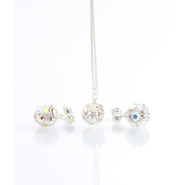 Set náhrdelníku a náušnic se Swarovski krystaly Yasmine Multi-image-2