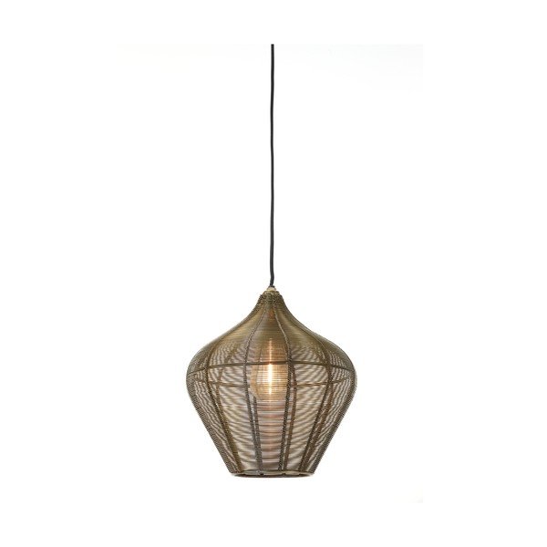 Метално висящо осветително тяло в бронзов цвят ø 27 cm Alvaro – Light & Living-image-2